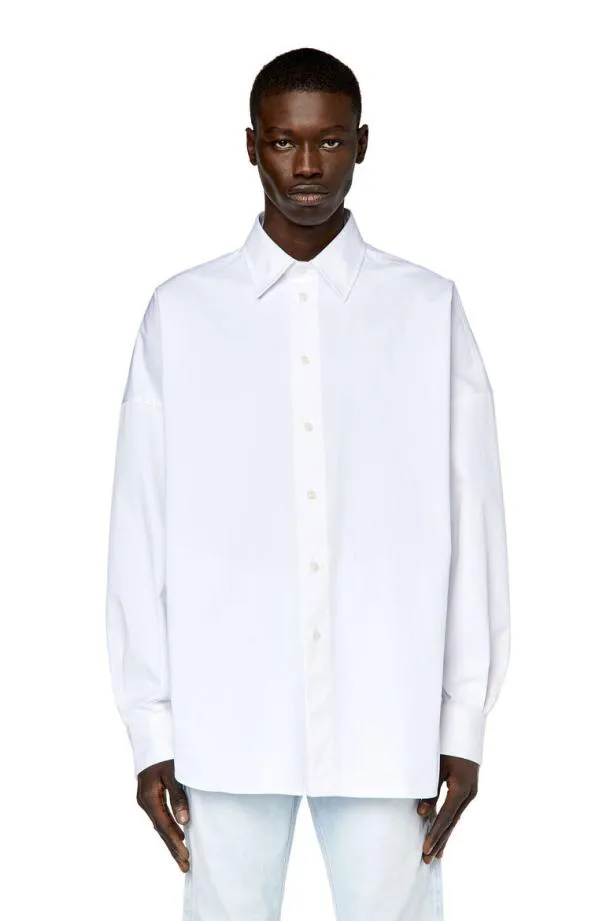 Diesel Slimologo White Men Shirts