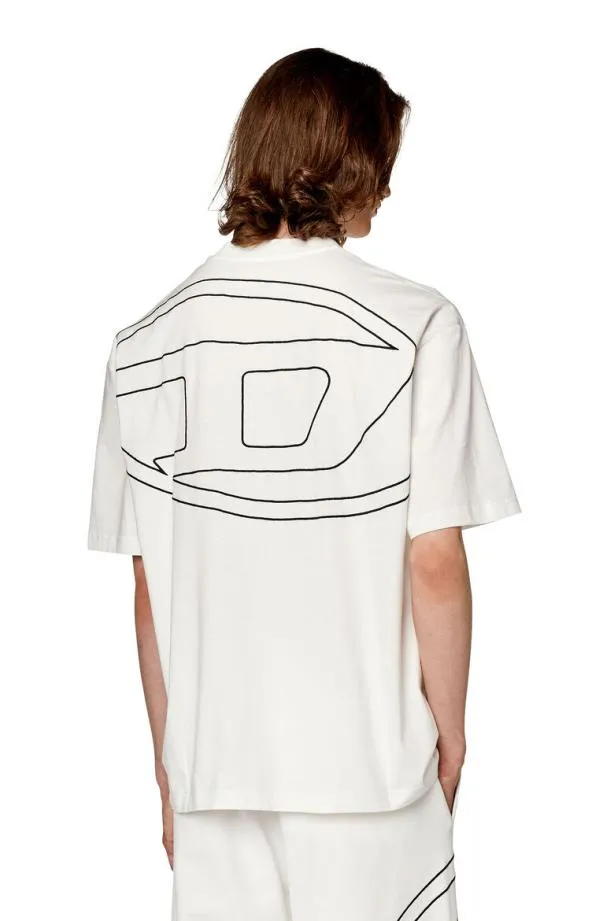 Diesel Tboggymegovald White Men TShirts and Polos