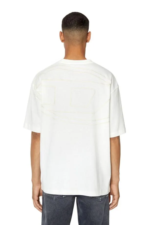 Diesel Tboggymegoval White Men TShirts and Polos