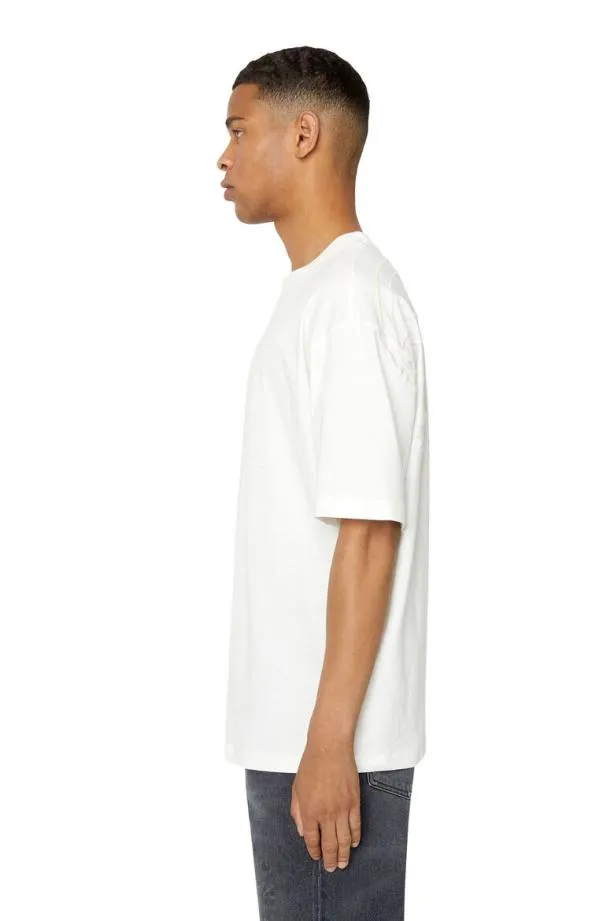 Diesel Tboggymegoval White Men TShirts and Polos