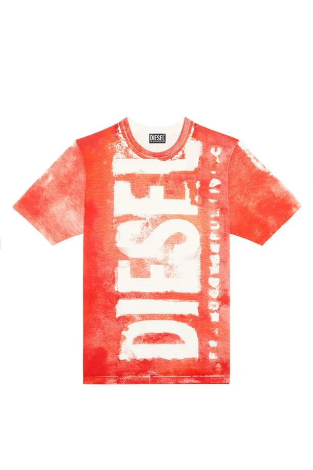 Diesel Tjustg12 Red Men TShirts and Polos