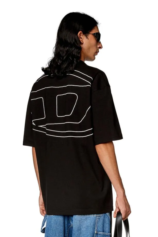 Diesel Tvortmegovald Black Men TShirts and Polos