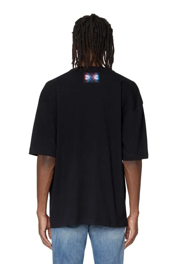 Diesel Twashe2 Black Men TShirts and Polos