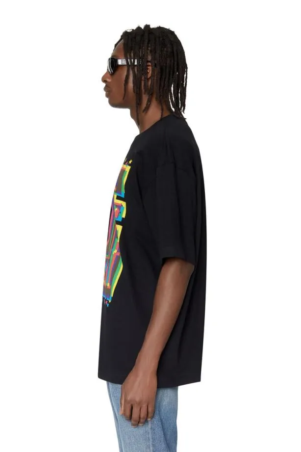 Diesel Twashe2 Black Men TShirts and Polos