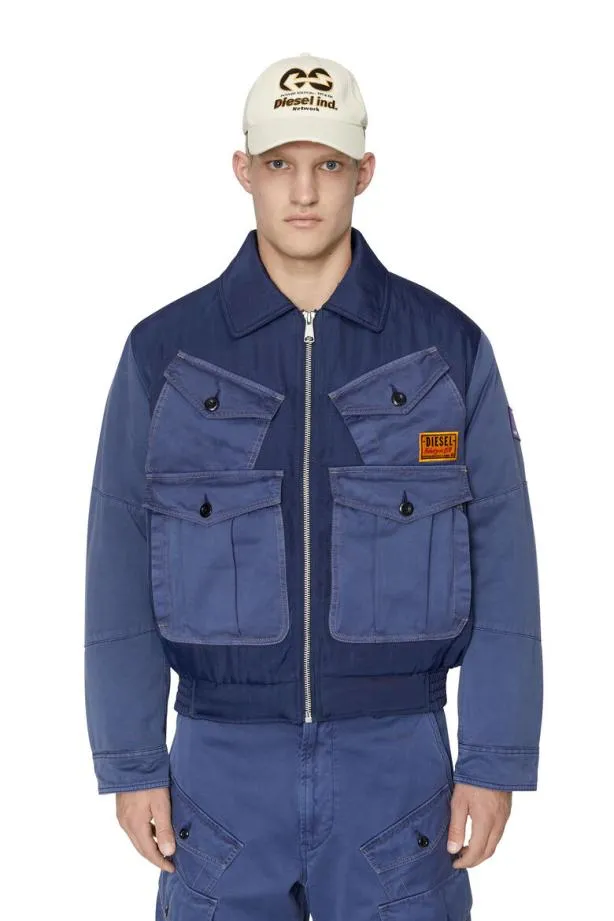Diesel Wmanfred Blue Men Jackets