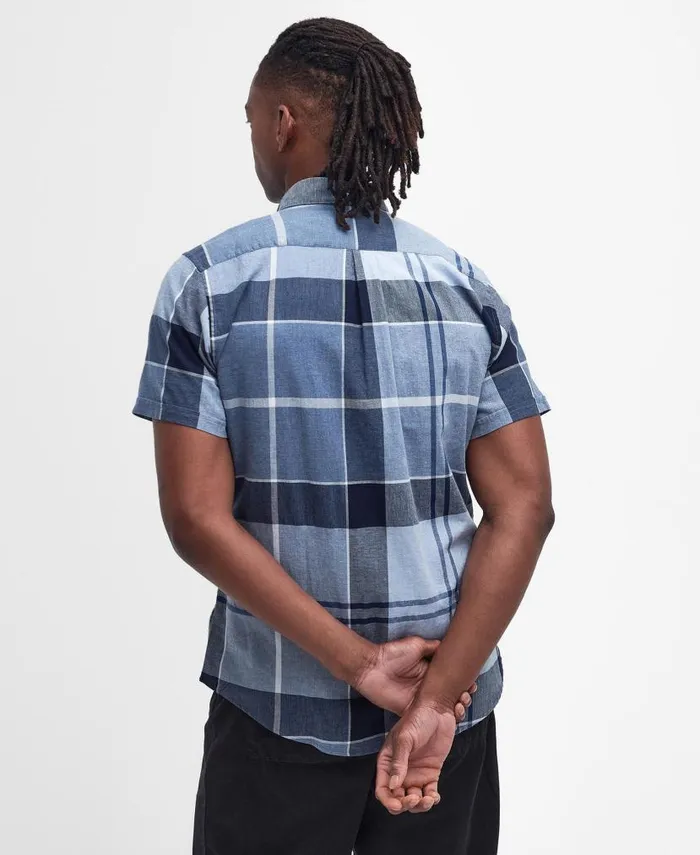 Doughill ShortSleeved Shirt Berwick Blue Men Barbour Shirts