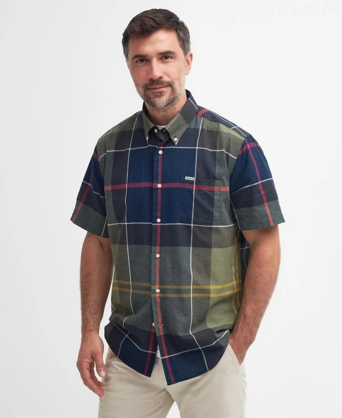 Douglas Regular ShortSleeved Shirt River Birch Men Barbour Shirts