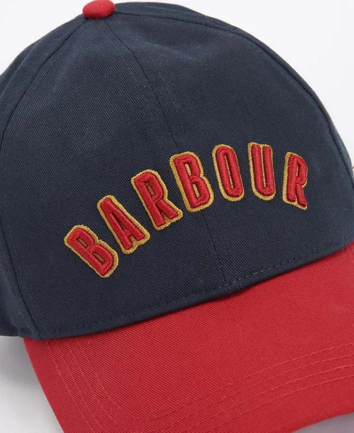 Dragon Logo Cap Crimson Men Barbour Hats