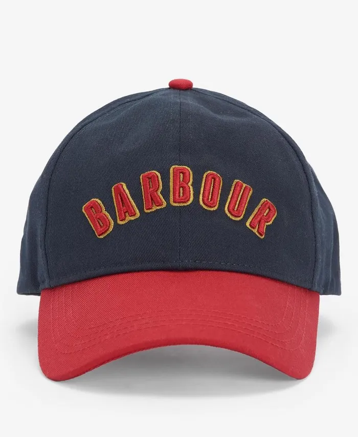 Dragon Logo Cap Crimson Men Barbour Hats