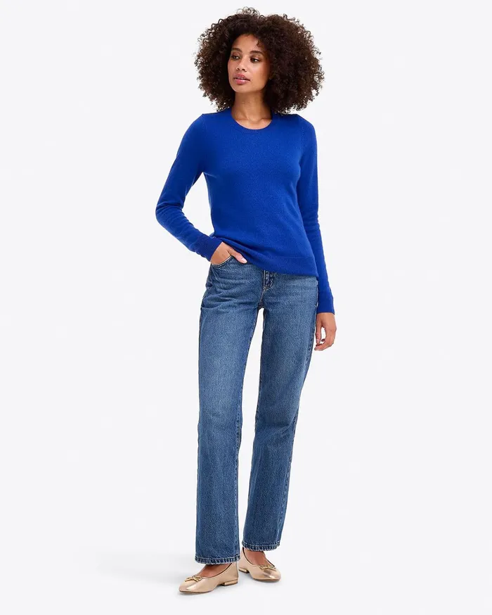 Draper James Button Shoulder Cashmere Sweater Women Tops