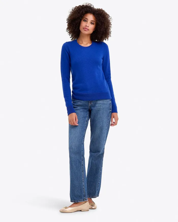 Draper James Button Shoulder Cashmere Sweater Women Tops