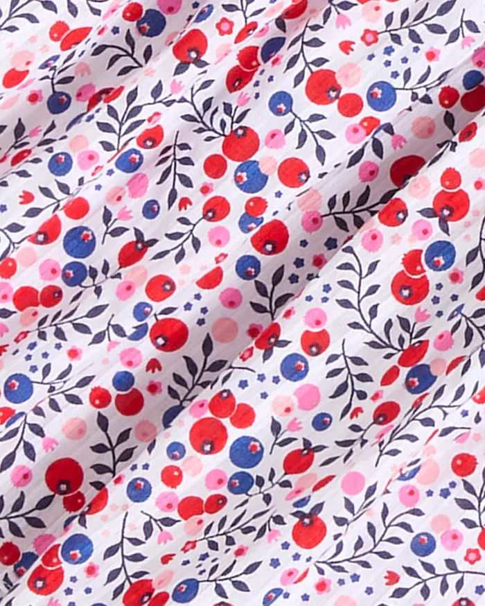 Draper James Cam Smocked Dress In Berry Print Women Dresses
