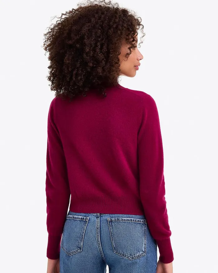 Draper James Cashmere VNeck Cardigan Women Sweaters