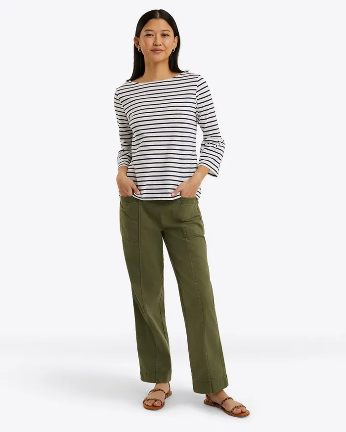 Draper James Corey Bell Sleeve Top In Cotton Women Tops