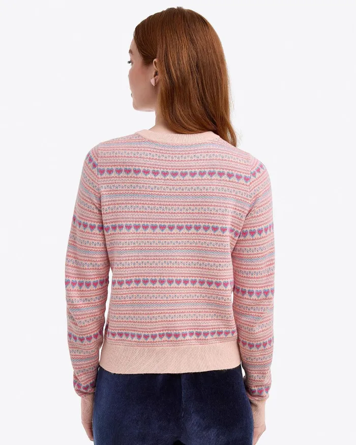 Draper James Fairisle Crewneck Sweater Women Sweaters