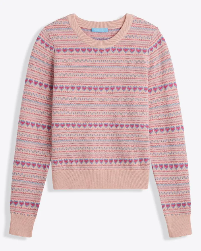Draper James Fairisle Crewneck Sweater Women Sweaters