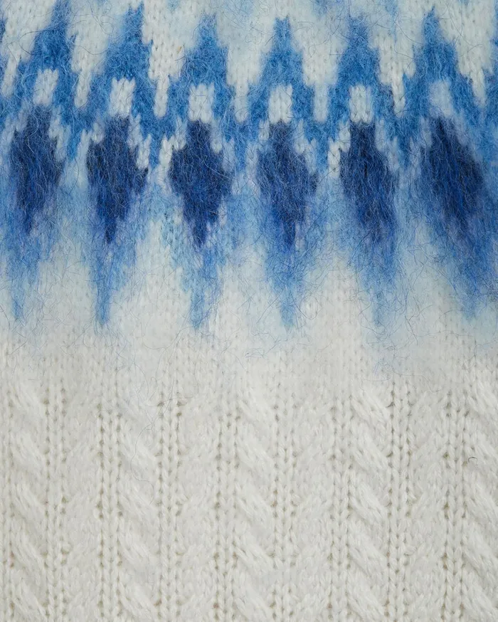 Draper James Fairisle Crewneck Sweater Women Sweaters