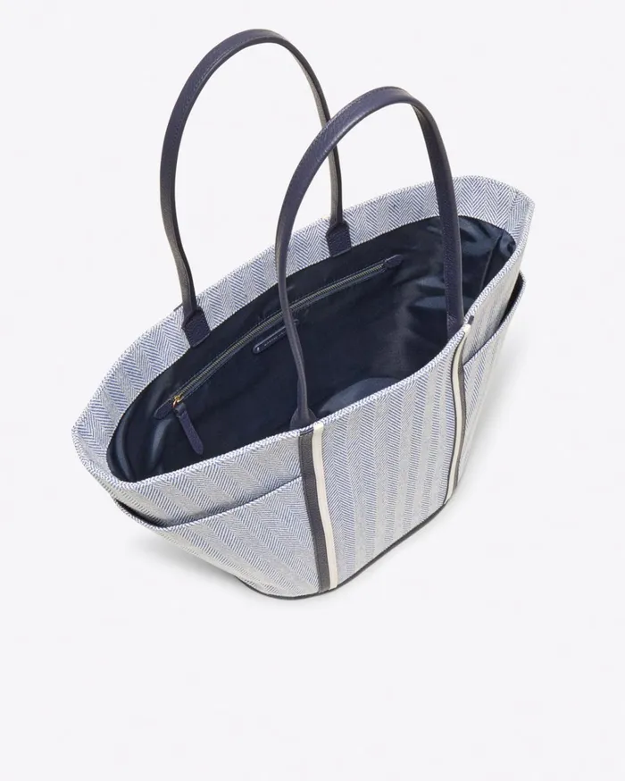 Draper James Herringbone Tote Bag Women Handbags