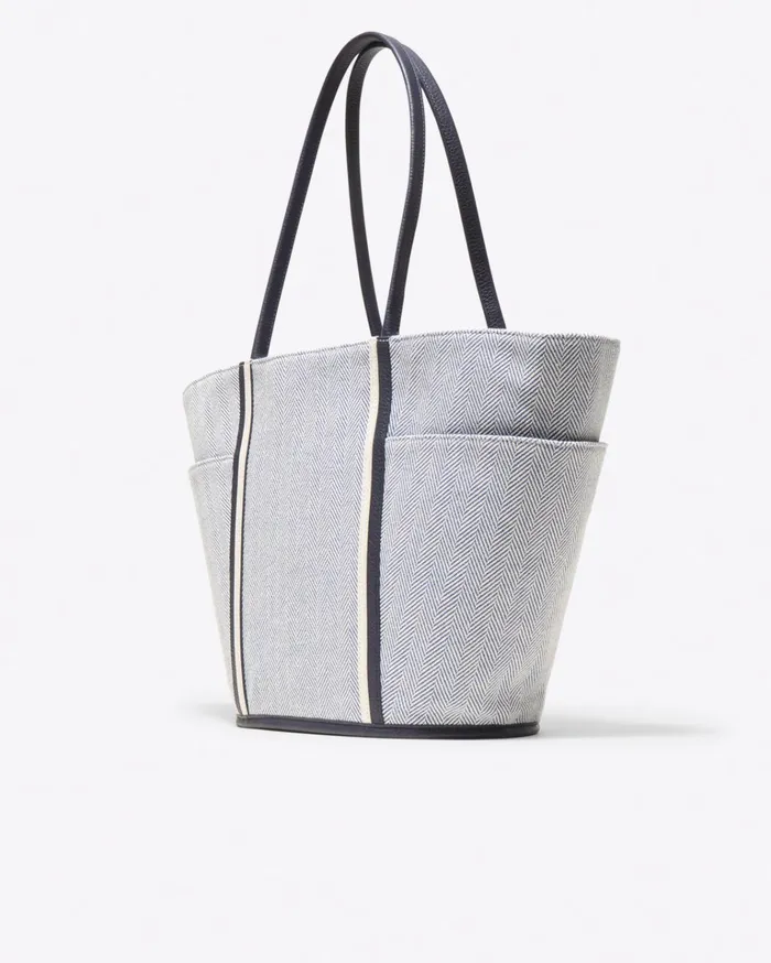 Draper James Herringbone Tote Bag Women Handbags