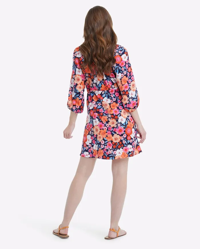 Draper James Kellie Babydoll Dress In Wildflower Bouquet Women Dresses