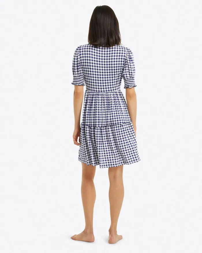 Draper James Lee Ann Dress In Gingham Women Dresses