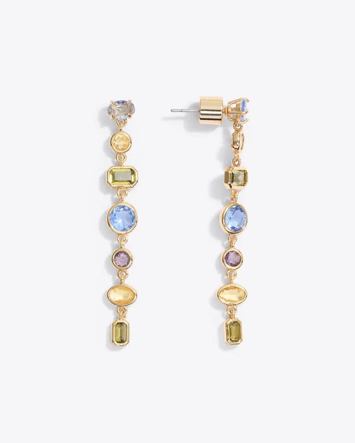 Draper James Linear Drop Gem Earrings Women Jewelry