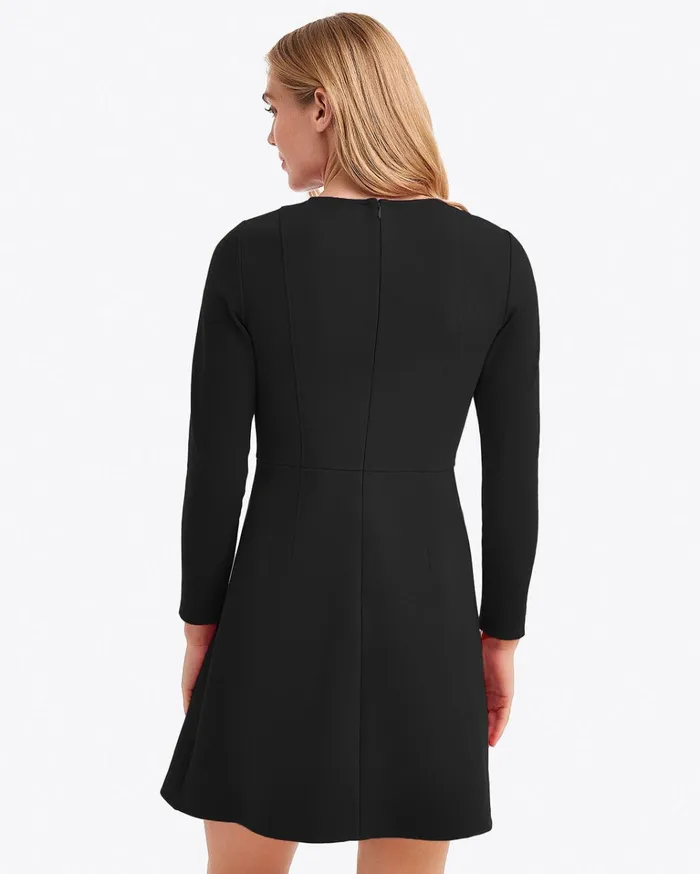 Draper James LongSleeve Sadie Shift Dress In Ponte Women Dresses