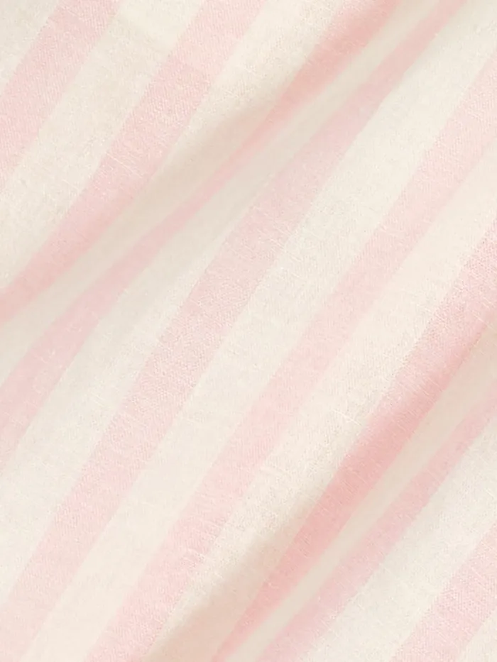 Draper James Maddie Babydoll Dress In Pink Cabana Stripe Women Dresses