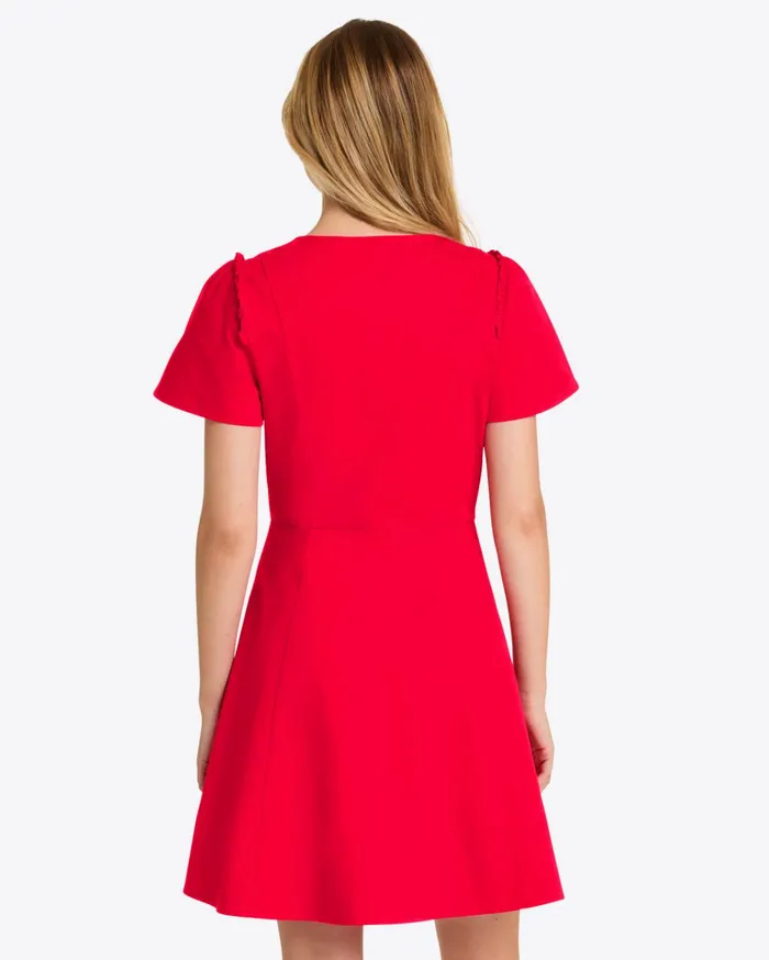 Draper James Mae Love Circle Dress In Red Women Dresses