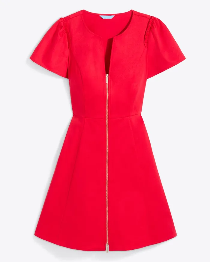 Draper James Mae Love Circle Dress In Red Women Dresses