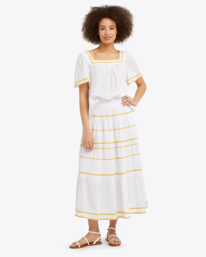 Draper James Maren Ric Rac Top Women Tops