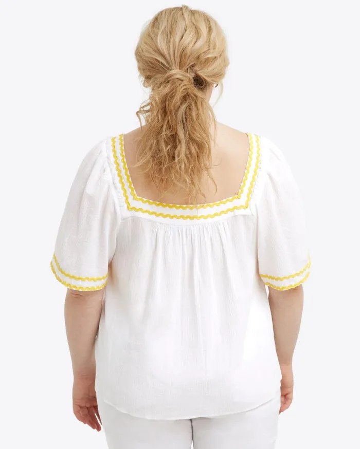 Draper James Maren Ric Rac Top Women Tops