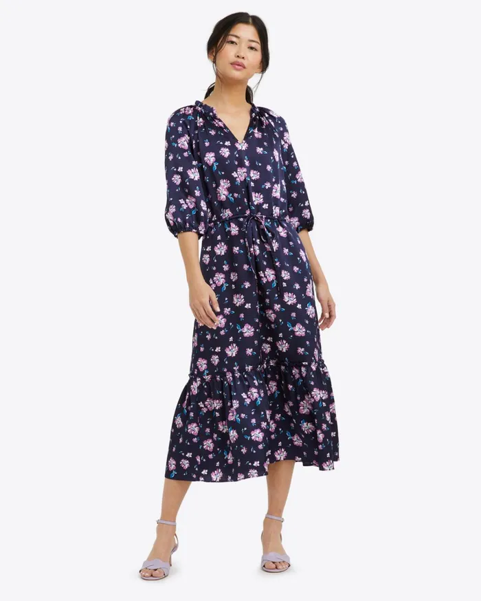 Draper James Martina Midi Dress In Zinnia Women Dresses