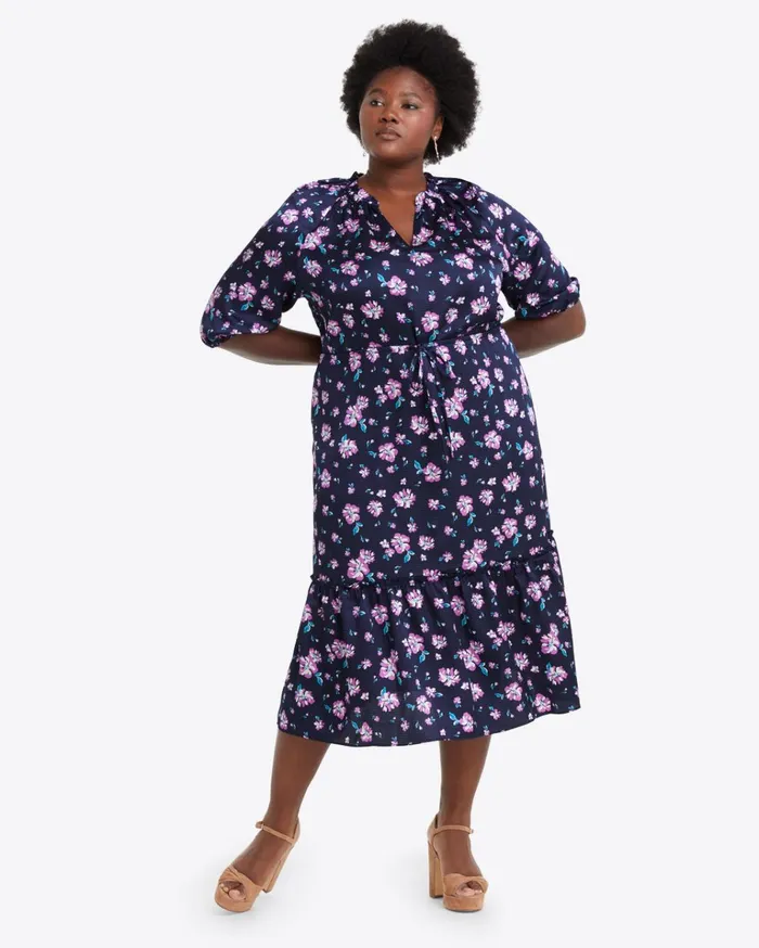 Draper James Martina Midi Dress In Zinnia Women Dresses