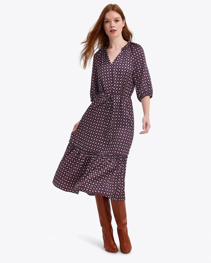 Draper James Martina Midi Dress Women Dresses