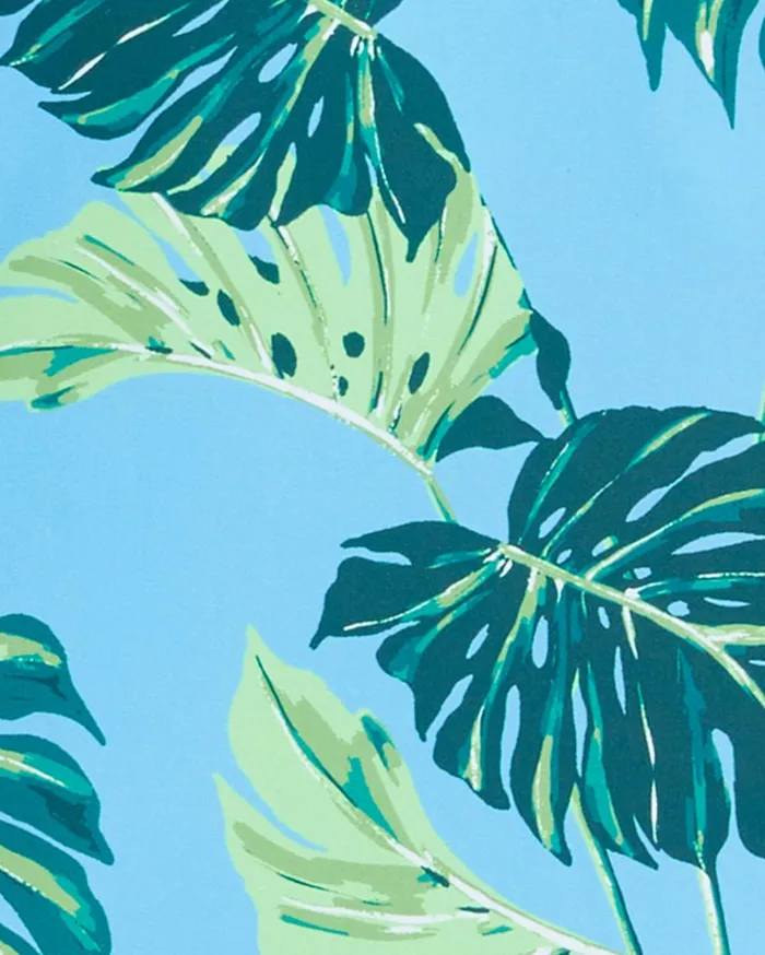 Draper James Mid Rise Bikini Bottom In Monstera Floral Women Swim