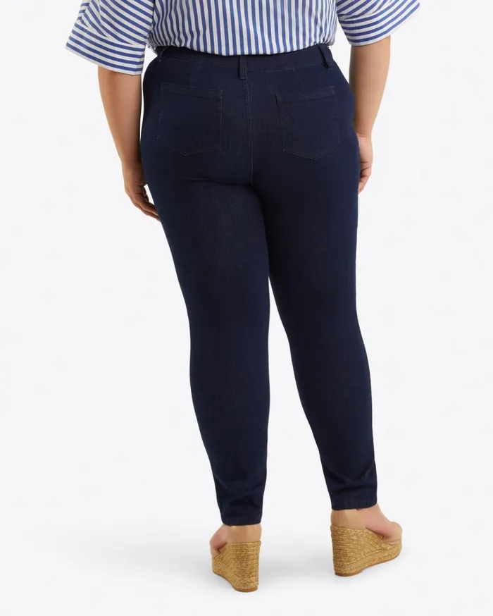 Draper James MidRise Slim Jeans In Dark Wash Women Bottoms and Skirts