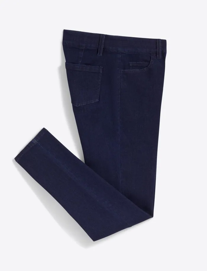 Draper James MidRise Slim Jeans In Dark Wash Women Bottoms and Skirts
