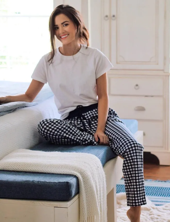 Draper James Natalie Sweatpants In Gingham Women Sport