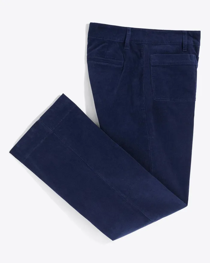Draper James Patch Pocket Corduroy Wide Leg Pant Women Bottoms and Skirts