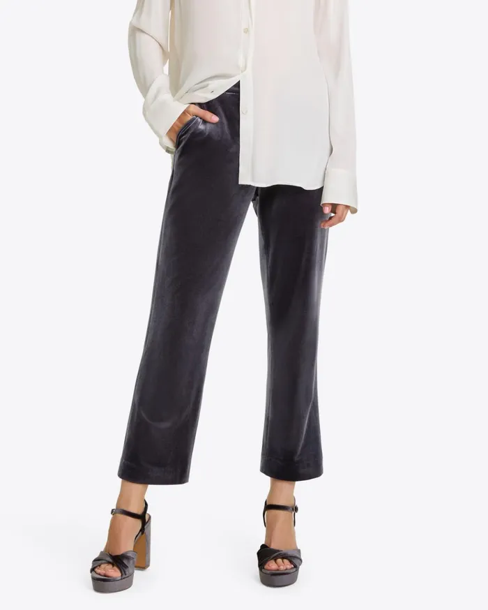 Draper James Pull On Pants In Velvet Women Bottoms and Skirts
