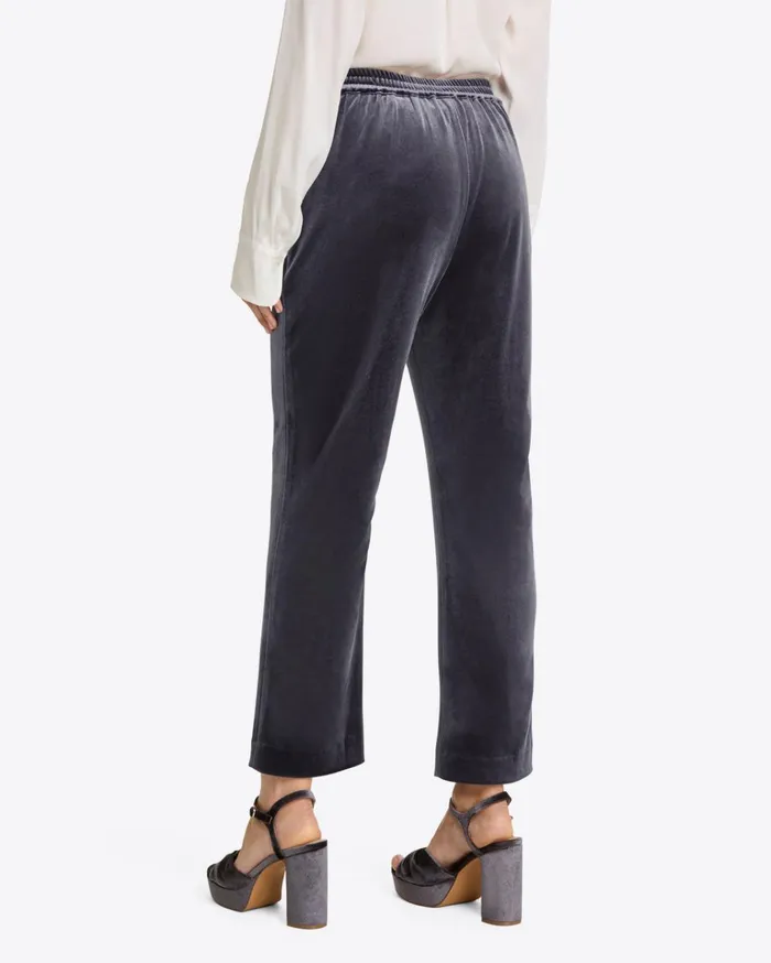 Draper James Pull On Pants In Velvet Women Bottoms and Skirts