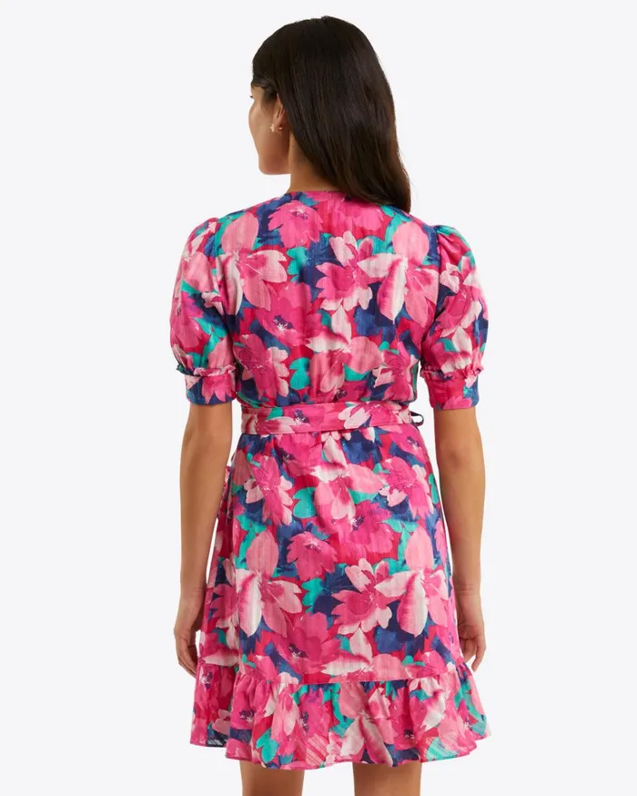 Draper James Reba Wrap Dress In Shadow Stripe Women Dresses