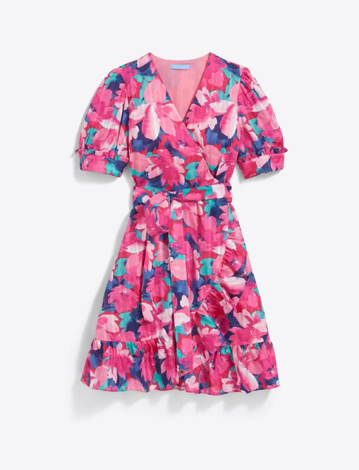 Draper James Reba Wrap Dress In Shadow Stripe Women Dresses