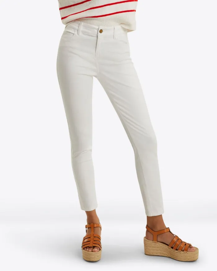 Draper James Skinny Jeans In White Denim Women Bottoms and Skirts