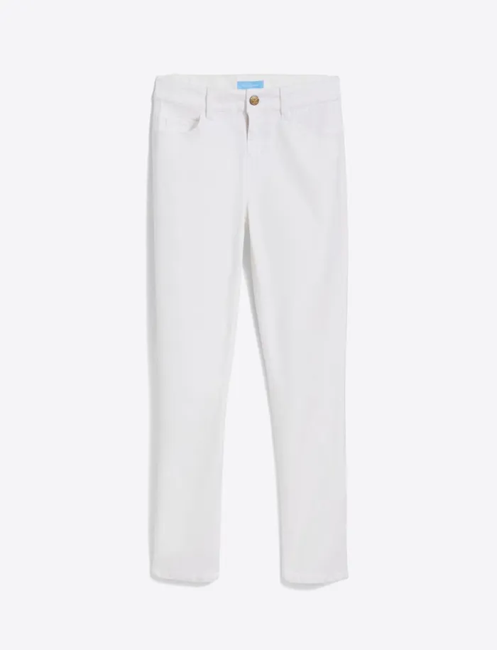 Draper James Skinny Jeans In White Denim Women Bottoms and Skirts