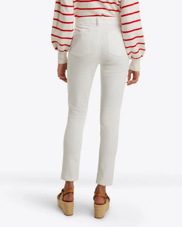Draper James Skinny Jeans In White Denim Women Bottoms and Skirts