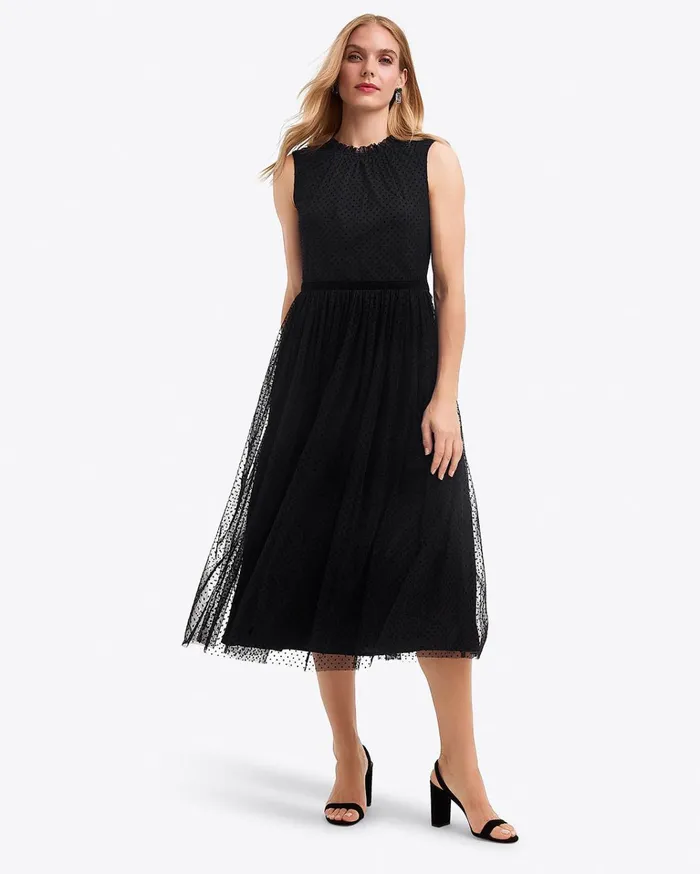Draper James Sleeveless Dress In Tulle Women Dresses