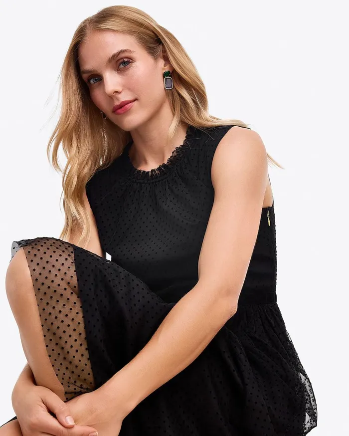 Draper James Sleeveless Dress In Tulle Women Dresses