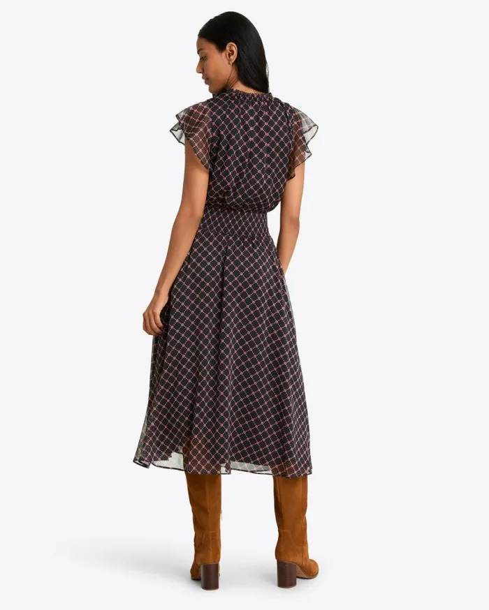 Draper James Tenille Dress In Crinkle Chiffon Women Dresses